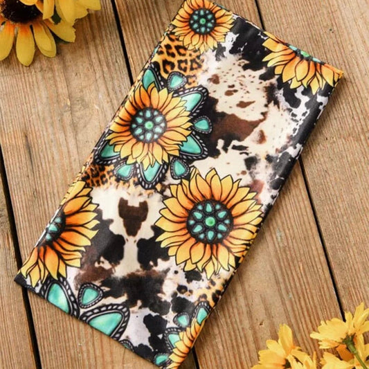Headband - Turquoise Sunflower