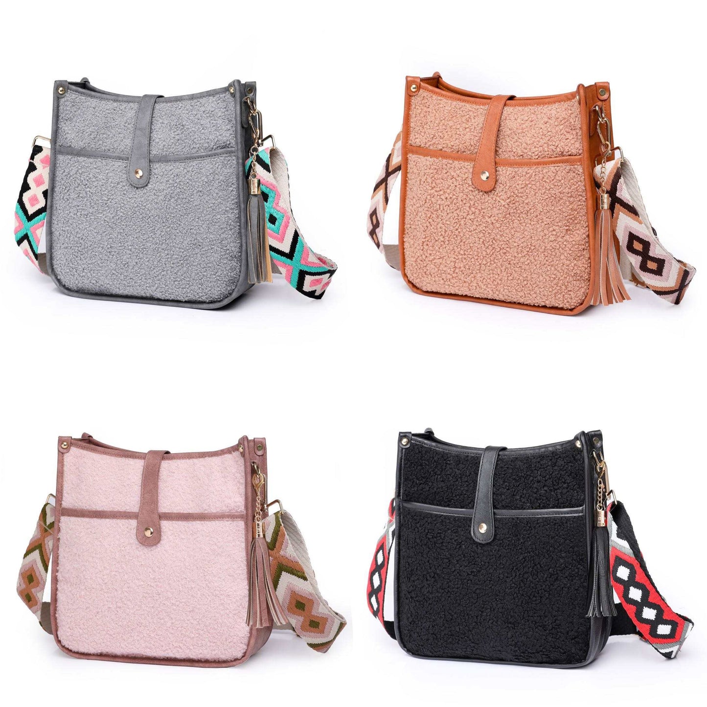 The Fuzzy Aubree Crossbody Bag - PREORDER 9/21-9/23