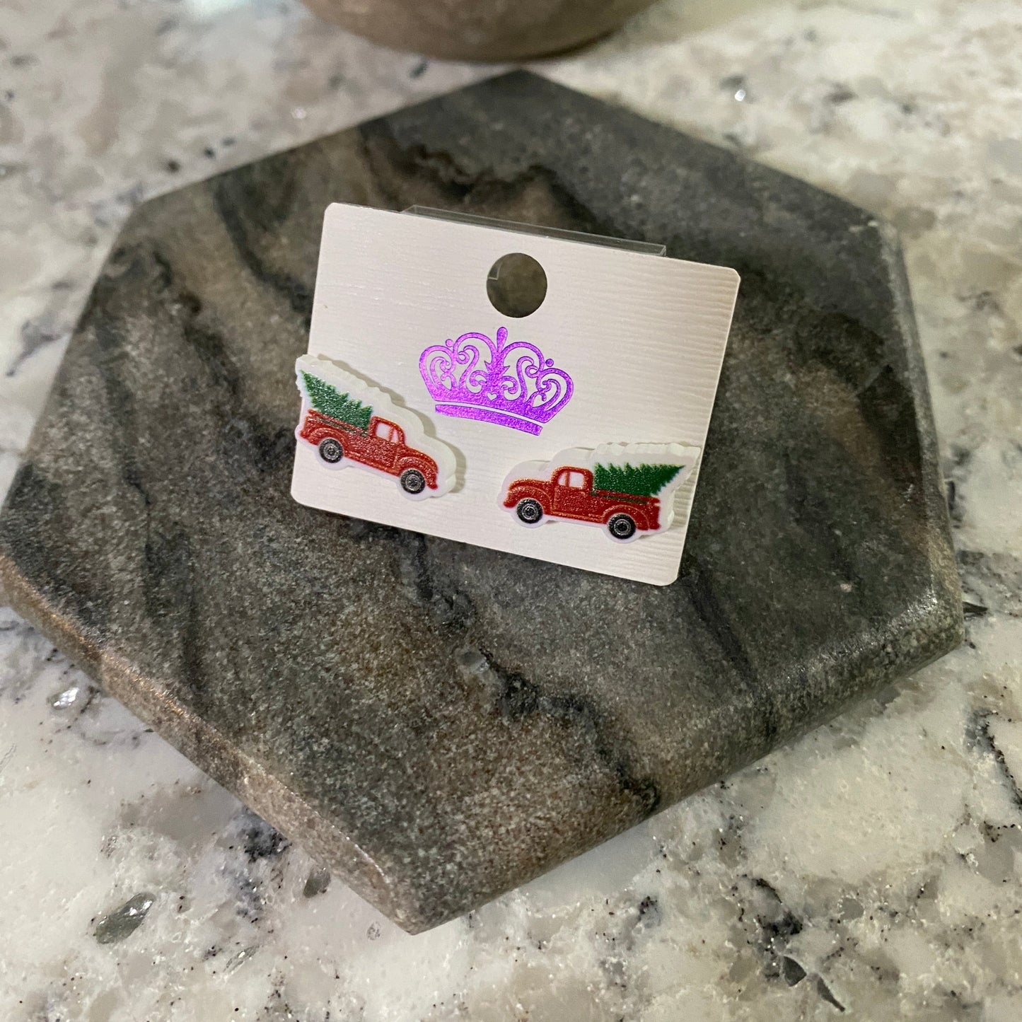 Acrylic Studs - Truck & Tree