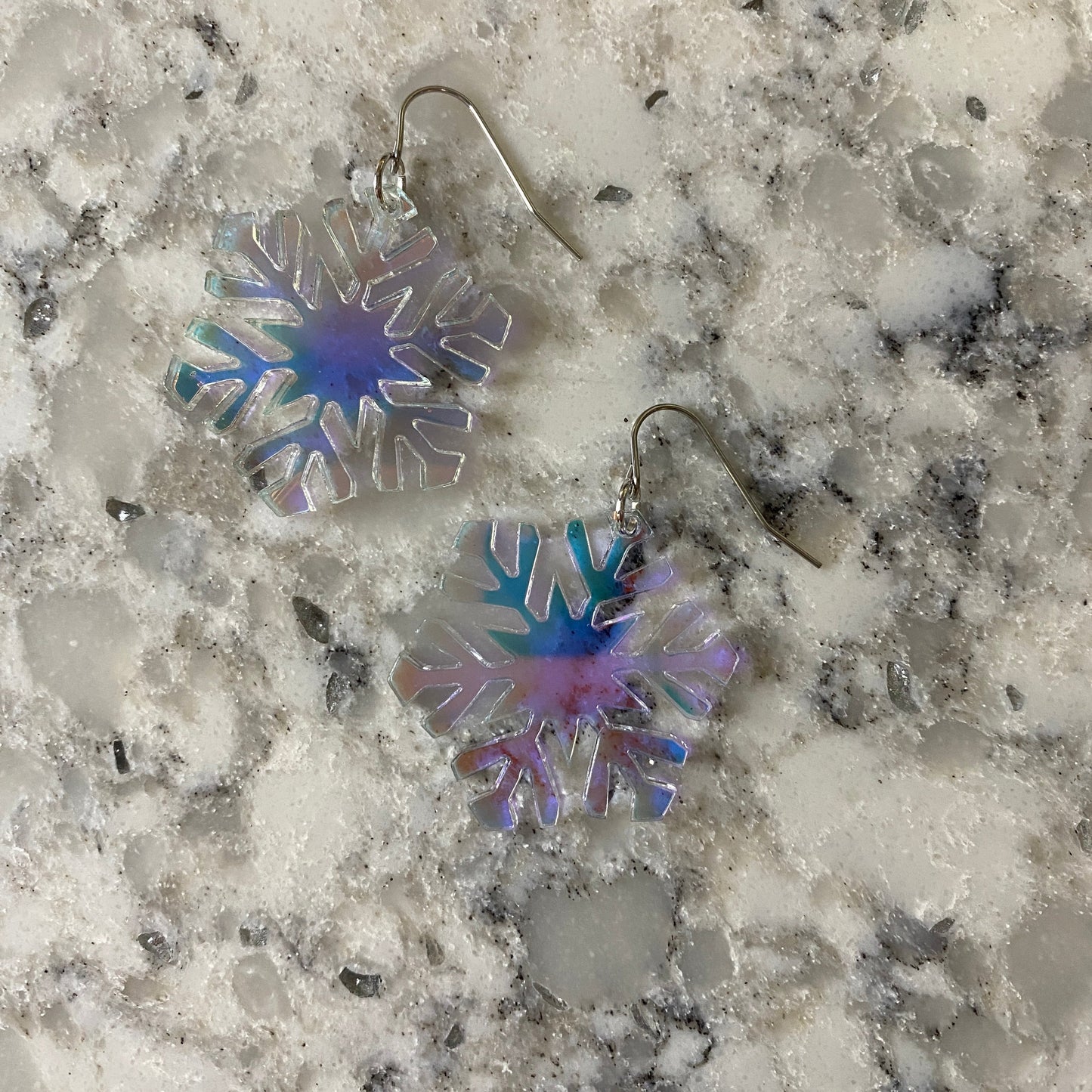 Acrylic Specialty Drops - Holographic Snowflake