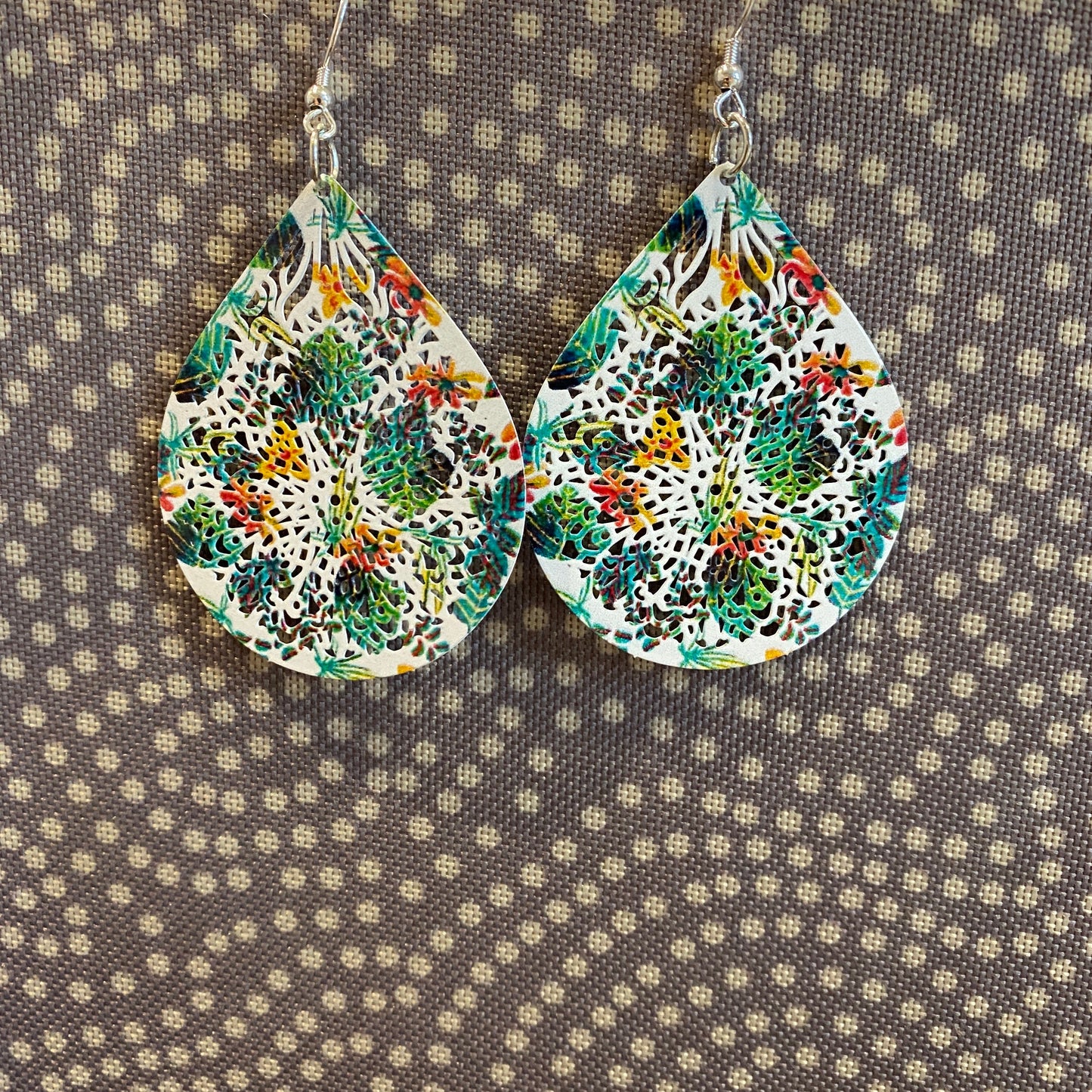 Metal Teardrop Earrings