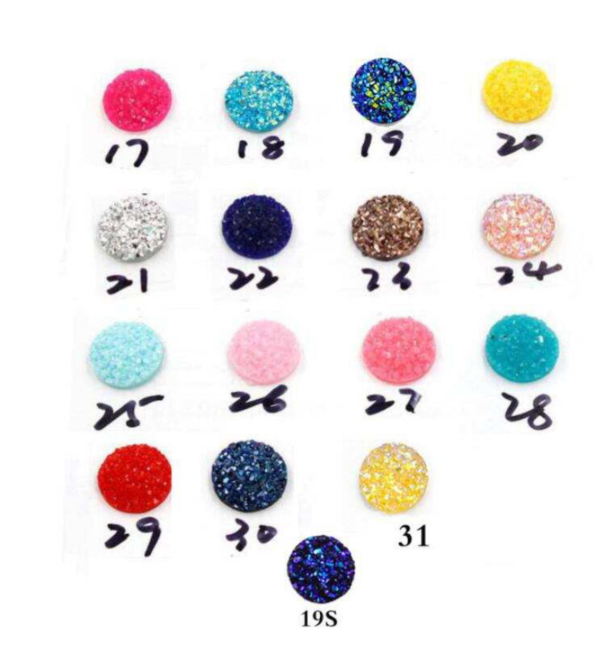 Druzy - Rainbow Oil Slick - 12mm