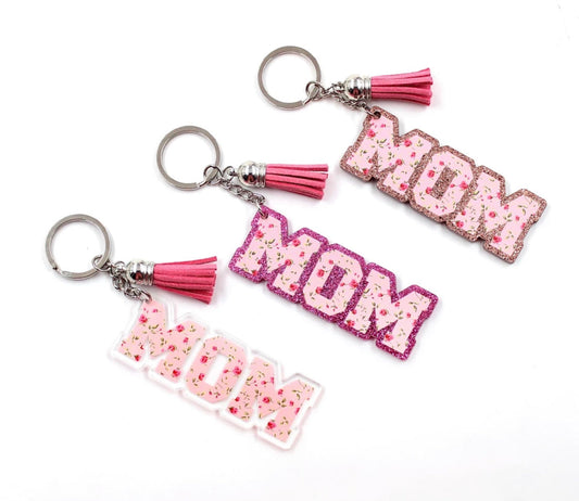 Keychain - Mom Floral