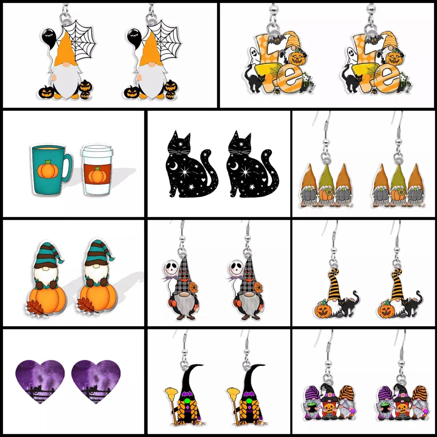 Acrylic Earrings - Halloween