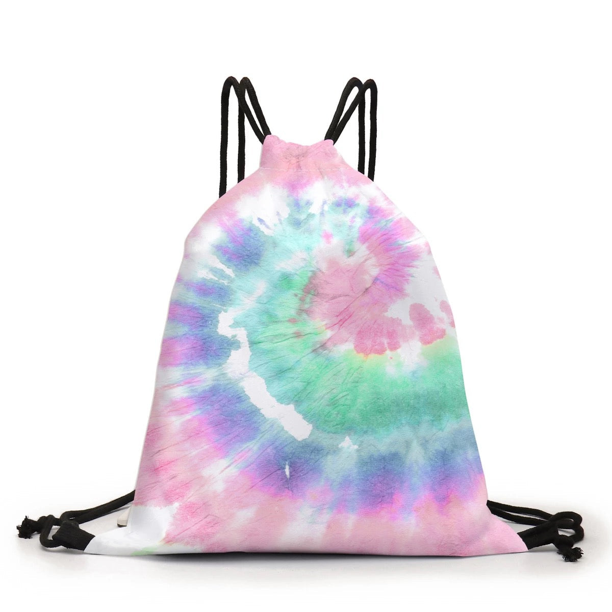 Drawstring Bag - Pastel Tie Dye Swirl