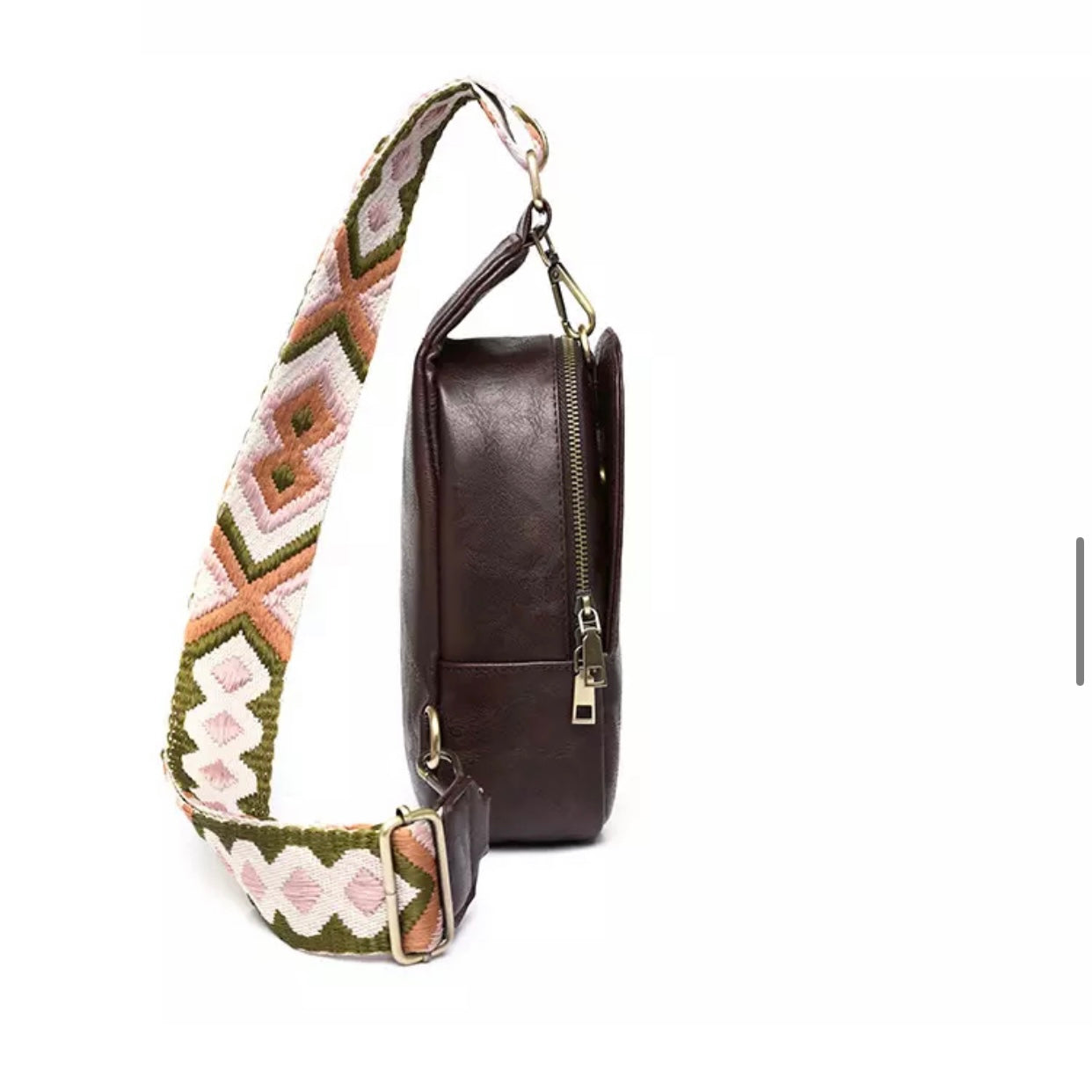 The Samantha Sling Crossbody - Faux Leather - Ready To Ship