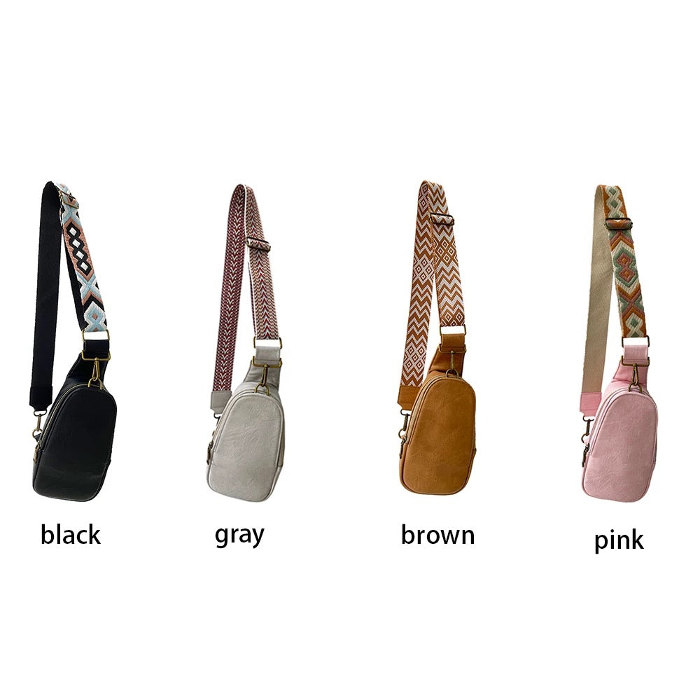 The Samantha Sling Crossbody - Faux Leather