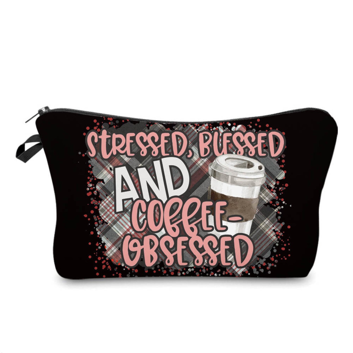 Pouch - Coffee Stressed, Blessed & Coffee Obsessed