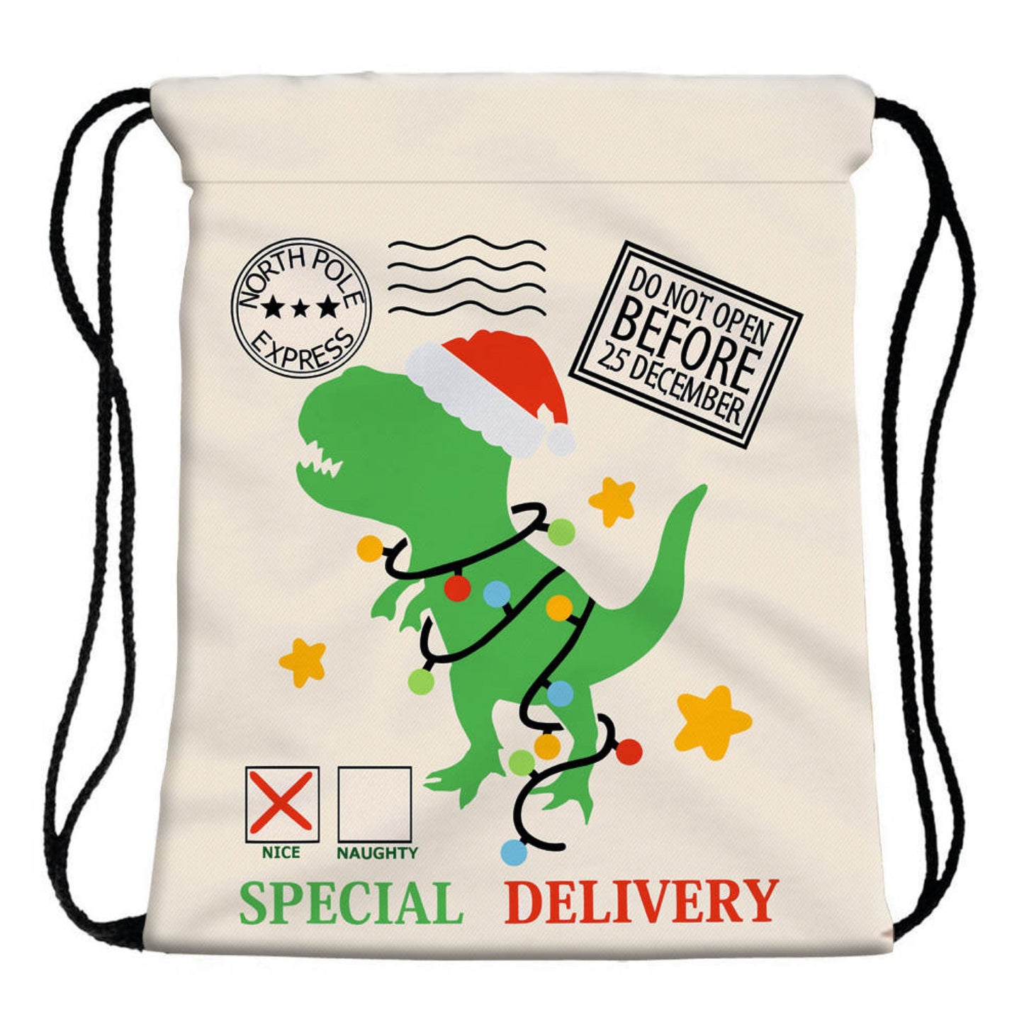 Drawstring Bag - Santa Sack - Holiday 2022